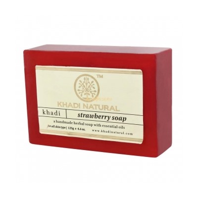 Khadi Natural Мыло "Клубника"  125г.