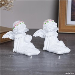 Фигурка Ангел 7 см / TD-101 /уп 120/розовые цветы