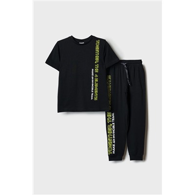 Комплект трикотажный для мальчиков: фуфайка (футболка), брюки PLAYTODAY, 1243137