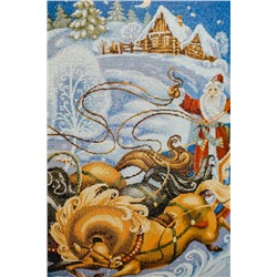 Наволочка декоративная 45х45 Дед мороз на тройке НАТАЛИ, 1071675