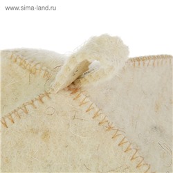 Шапка для бани и сауны «Банщик», шерсть, полиэстер, «Добропаровъ»