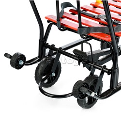 Санки детские "Мишутка-1" Универсал (черный-красный) в коробке