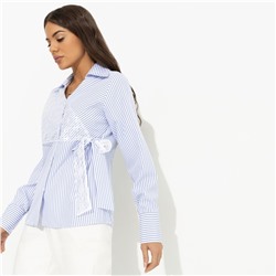 Рубашка с эффектом многослойности, Модная цель (белая)