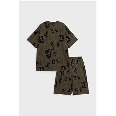 Комплект трикотажный для мальчиков: фуфайка (футболка), шорты PLAYTODAY, 1122539