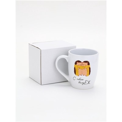 Кружка керамическая «С тобой балдЁж», белая внутри, 690 мл