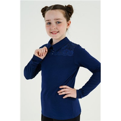 Джемпер Миранда дл. рукав (Темно-синий)