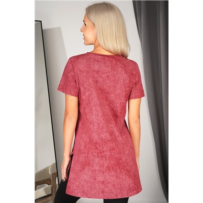 Женская удлиненная футболка с разрезами Happyfox