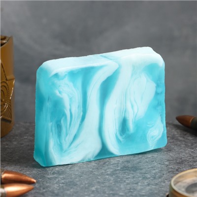 Мыло косметическое «С днём защитника отечества» голубая лагуна, 80 г