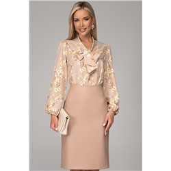 Юбка Лима (экокожа/беж)