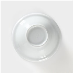 Салатник Добрушский завод «Маки красные», 550 мл, d=17 см, фарфор, белый