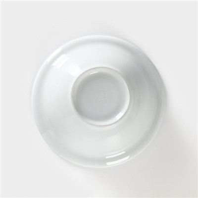 Салатник Добрушский завод «Маки красные», 550 мл, d=17 см, фарфор, белый