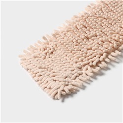 Насадка для плоской швабры «Доляна. Пастель», 40×10 см, микрофибра букли, 80 г, бежевая