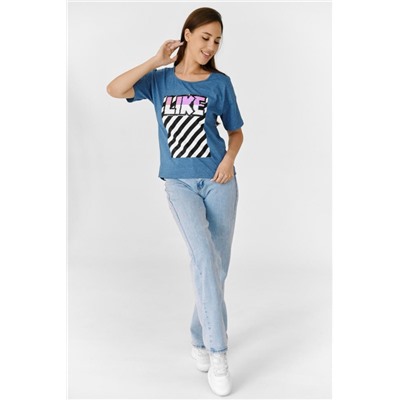 Футболка 8082 (Индиго)