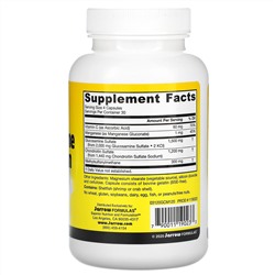 Jarrow Formulas, глюкозамин, хондроитин и МСМ с марганцем и витамином C, 120 капсул