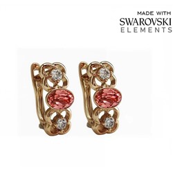 Серьги с кристаллами Swarovski