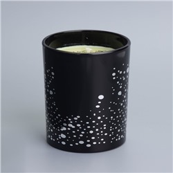 Ароматическая свеча в стакане Silver Spot, ежевика, чёрный стакан