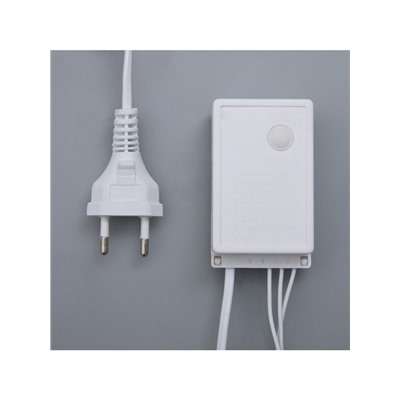 Гирлянда «Нить» 10 м, IP44, белая нить, 100 LED, свечение мульти, 8 режимов, 220 В