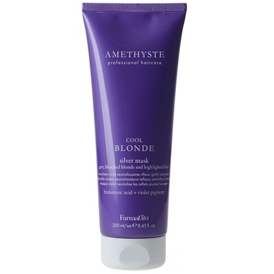 Farmavita Amethyste BLONDE Антижёлтая фиолетовая маска для светлых и седых 250 мл
