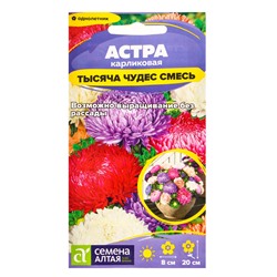 Семена цветов Астра «Тысяча чудес», карликовая, смесь, 0.15 г, «Семена Алтая»