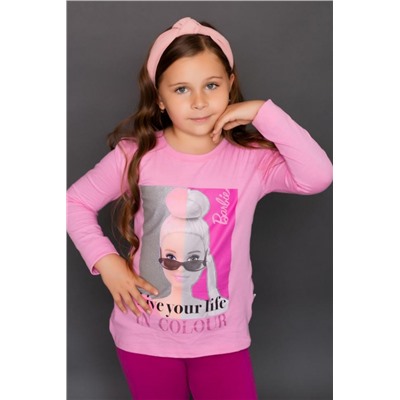 Футболка 22765 Barbie дл. рукав (Розовый)