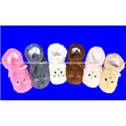 6 ПАР - Носки-САПОЖКИ женские с мехом Мордочки ВЫСОКИЕ № 1