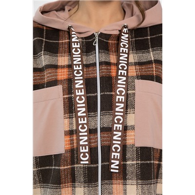 Рубашка Больше чем стиль НЬЮ (коричневая) Б13907-50М