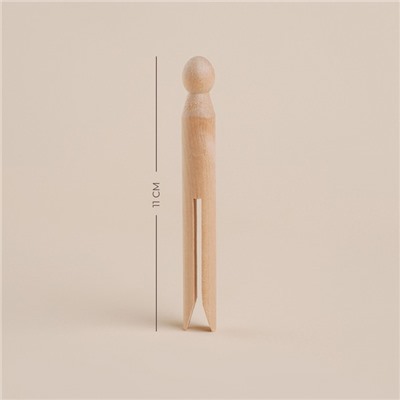 Набор прищепок SL Home, 20 шт., бамбук, 11×1.4 см