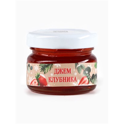 Подарочный набор новогодний «С Новым годом», джем 30 г, чай 20 г, орехи 50 г