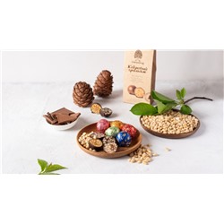 Кедровый грильяж ассорти / клюква, облепиха, черника, шишка, яблоко / 70 г / ТМ Сибирский кедр