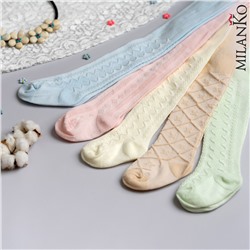 Детские колготки из натурального хлопка "косичка" MilanKo IN-001