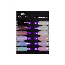 Manita Professional База для ногтей камуфлирующая с блестками №02 / Cosmo Base, 10 мл KRISTALLER, 1110305