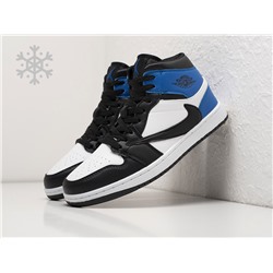 Зимние Кроссовки Nike Air Jordan 1 Mid x Travis Scott