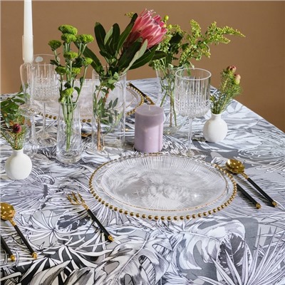 Скатерть «Этель» Palm leaves, 149×110 см, 100% хлопок, саржа 190 г/м²