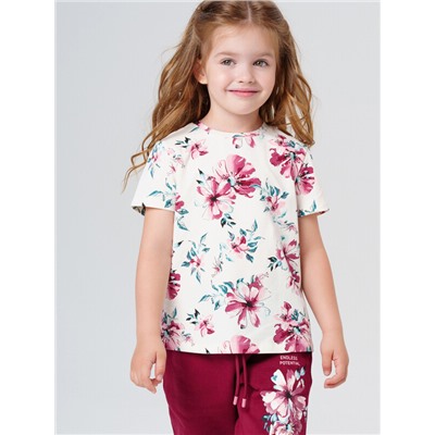 Фуфайка трикотажная для девочек (футболка)