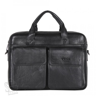 Портфель мужской 1802-01 black Jeep