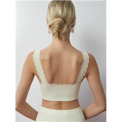 Minimi Топ Mi 1121S French Chic Майка "Топ" (кроп-топ на широких бретелях с вкладышами), PA