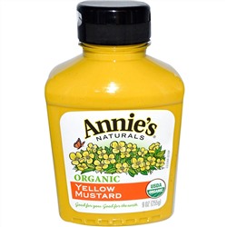 Annie's Naturals, Органическая желтая горчица, 9 унций (255 г)