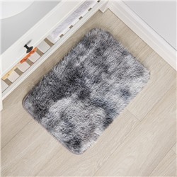Коврик Доляна «Пушистик», 40×60 см, серый