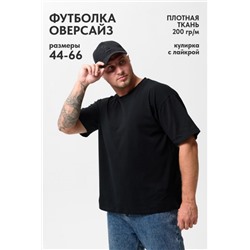 Футболка оверсайз мужская 14414/1 (Черный)