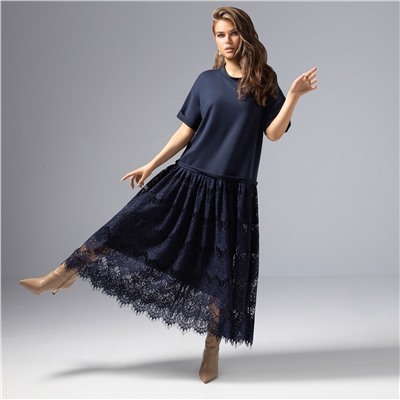 Платье комбинированное с кружевом, Откровенный шик (магия)