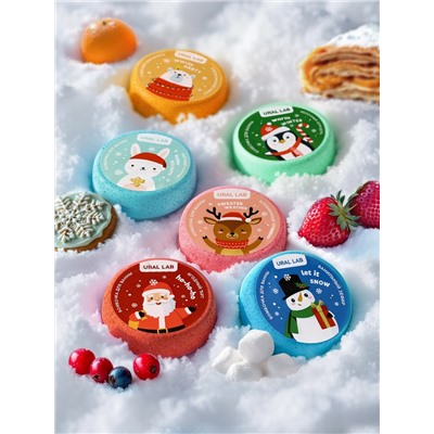 Бомбочки для ванны URAL LAB «Волшебного года», 6×100 г, Новый Год