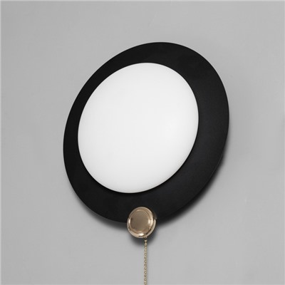 Бра «Планета» LED 3000К-6000К черный 23.5×23.5×12 см