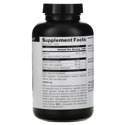 Source Naturals, DIM (дииндолилметан), 100 мг, 180 таблеток