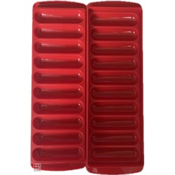 Форма для льда с крышкой "Пальчик  круглый" 10 ячеек,23х7,5х2,5 см