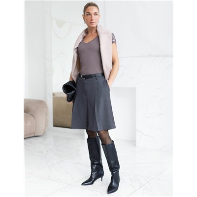 Шорты-бермуды из премиальной костюмной ткани с добавлением лиоцелла