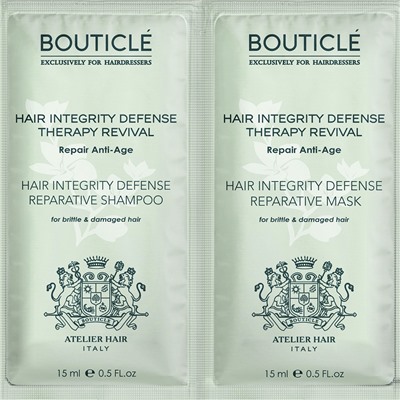 BOUTICLE ATELIER HAIR Пробник шампунь укрепляющий/маска укрепляющая (15мл+15мл)