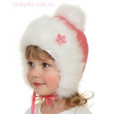 244-З Шалунья Ушанка для девочки (48-50)