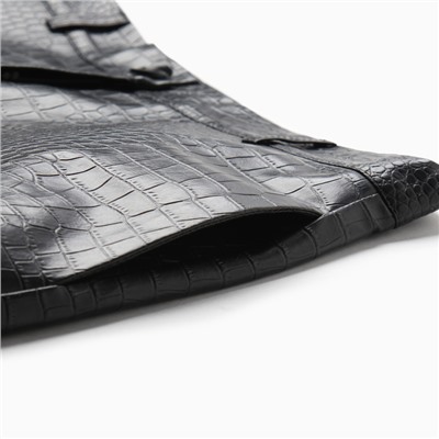 Брюки женские из экокожи прямые MINAKU: Eco leather, чёрные, размер 46