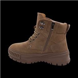 Ботинки из натуральной кожи на меху 88301-10 коричневые