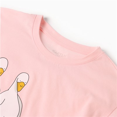 Пижама женская (футболка, брюки) KAFTAN Gussi, размер 48-50, розовая